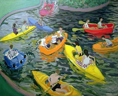 Canoes, Wickstead Park by Andrew Macara